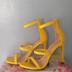 Call it spring yellow size 7 high heels.